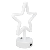 LED Desk Lamp USB Five Pointed Star Warm Light Neon Sign Bedroom Bar Holiday Decoration Light