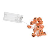 2m 20LED Pumpkin String Lights Battery Powered Decorative Lamp for Outdoor Indoor Halloween Party Haunted House