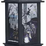 Halloween Lantern LED Witch Pattern Night Light Simulated Candle Flame Light for Party Bar