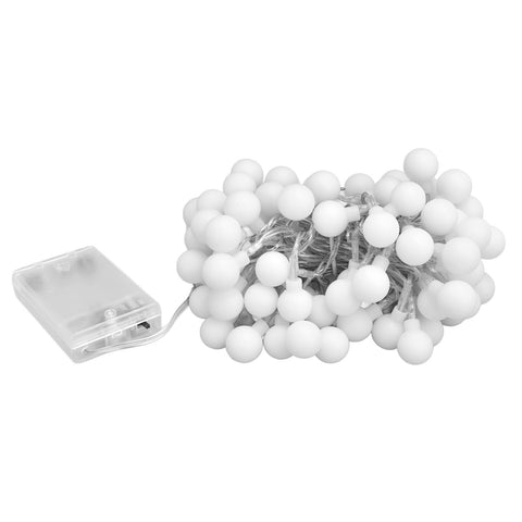 10m LED Artificial Pearl String Lamp 100LED Decorative Spherical String Light with 2 Lighting Modes In Australia - Darrahopens