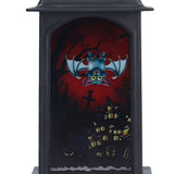 Vintage Style Halloween Lantern Handheld Simulated Candle Flicker Witch Pattern LED Lamp