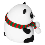 Panda Shape Tap Night Light with 7 Colors Changing USB Charging Silicone Lamp for Bedroom Children's RoomEyes Closed Pattern