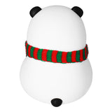 Panda Shape Tap Night Light with 7 Colors Changing USB Charging Silicone Lamp for Bedroom Children's RoomEyes Closed Pattern