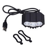 Bicycle Light 3LED High Brightness Mountain Bike Front Light USB Powered Bike Headlight for Night Riding In Australia - Darrahopens