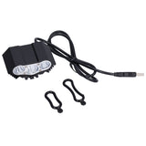 Bicycle Light 3LED High Brightness Mountain Bike Front Light USB Powered Bike Headlight for Night Riding
