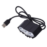 Bicycle Light 3LED High Brightness Mountain Bike Front Light USB Powered Bike Headlight for Night Riding In Australia - Darrahopens