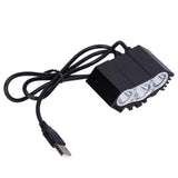 Bicycle Light 3LED High Brightness Mountain Bike Front Light USB Powered Bike Headlight for Night Riding In Australia - Darrahopens