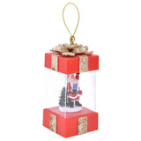 4.7in Christmas Hanging LED Lantern Santa Claus Desktop Night Light Indoor Decoration Ornament Warm Light