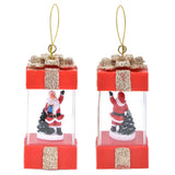 4.7in Christmas Hanging LED Lantern Santa Claus Desktop Night Light Indoor Decoration Ornament Warm Light