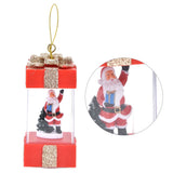 4.7in Christmas Hanging LED Lantern Santa Claus Desktop Night Light Indoor Decoration Ornament Warm Light