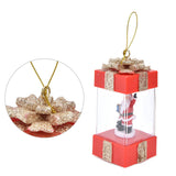 4.7in Christmas Hanging LED Lantern Santa Claus Desktop Night Light Indoor Decoration Ornament Warm Light