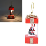 4.7in Christmas Hanging LED Lantern Santa Claus Desktop Night Light Indoor Decoration Ornament Warm Light