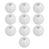 10 Pcs Paper Lanterns 8 Inch Pure White Hand Painted Round Paper Lanterns Birthday Halloween Family Party Decoration In Australia - Darrahopens