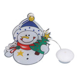 Christmas Snowman LED Window Light Battery Powered Hanging Light with Suction Cup for Christmas Tree Party Room In Australia - Darrahopens