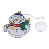 Christmas Snowman LED Window Light Battery Powered Hanging Light with Suction Cup for Christmas Tree Party Room In Australia - Darrahopens