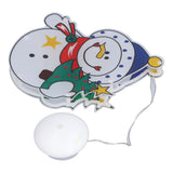 Christmas Snowman LED Window Light Battery Powered Hanging Light with Suction Cup for Christmas Tree Party Room In Australia - Darrahopens