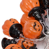 20LED Pumpkin String Light 3 Meters Dual Mode Decorative Light for Festival Home Halloween