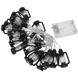 20LED String Light 9.8ft Warm Retro Halloween Kerosene String Light for Garden Home Festival Decoration