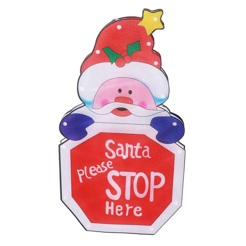 LED Christmas Decoration Light Santa Claus Lighted Window Decoration Battery Powered with Suction Cup for Christmas Decoration In Australia - Darrahopens