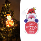 LED Christmas Decoration Light Santa Claus Lighted Window Decoration Battery Powered with Suction Cup for Christmas Decoration