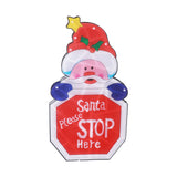 LED Christmas Decoration Light Santa Claus Lighted Window Decoration Battery Powered with Suction Cup for Christmas Decoration