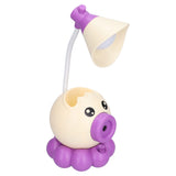 LED Desk Lamp Octopus Shaped Foldable Multifunctional Warm White Light USB Charging Cute Desk LampYellow