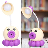 LED Desk Lamp Octopus Shaped Foldable Multifunctional Warm White Light USB Charging Cute Desk LampYellow