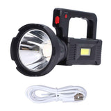 Spotlight Flashlight USB Charging Dual Light Source Smart Battery Display Multi Speed Mode Flash Light In Australia - Darrahopens