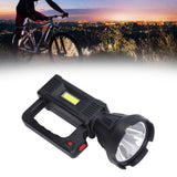 Spotlight Flashlight USB Charging Dual Light Source Smart Battery Display Multi Speed Mode Flash Light