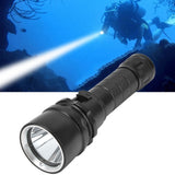 L2 5000lm Stepless Dimming Diving Light Vacuum Electroplated IPX8 Waterproof Diving Flashlight