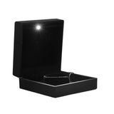 Bracelet Box LED Lights Unique Elegant Environmental Protection Swan Cotton Material Bracelet Gift Box