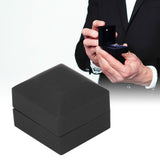 LED Ring Box Elegant Earring Gift Box with LED Light for Proposal Engagement Wedding Anniversary