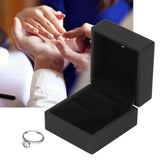 LED Ring Box Elegant Earring Gift Box with LED Light for Proposal Engagement Wedding Anniversary