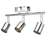 3 LED Track Light Base Adjustable Flexibly Rotatable 3 Way Ceiling Spotlight Base for Bedroom Dining Living Room Mall