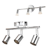 3 LED Track Light Base Adjustable Flexibly Rotatable 3 Way Ceiling Spotlight Base for Bedroom Dining Living Room Mall
