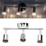 3 LED Track Light Base Adjustable Flexibly Rotatable 3 Way Ceiling Spotlight Base for Bedroom Dining Living Room Mall