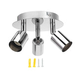 Lamp Holder 3 Head Circle Shape Modern Simple GU10 Base Flexible Rotation Light Holder for Bedroom 85‑265V In Australia - Darrahopens