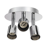 Lamp Holder 3 Head Circle Shape Modern Simple GU10 Base Flexible Rotation Light Holder for Bedroom 85‑265V