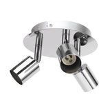 Lamp Holder 3 Head Circle Shape Modern Simple GU10 Base Flexible Rotation Light Holder for Bedroom 85‑265V