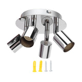 GU10 Lamp Holder 4 Head Ceiling Light Base Adjustable Lamp Holder for Bedroom Kitchen 85‑265V In Australia - Darrahopens