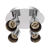 GU10 Lamp Holder 4 Head Ceiling Light Base Adjustable Lamp Holder for Bedroom Kitchen 85‑265V