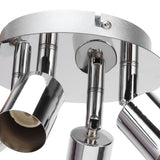 GU10 Lamp Holder 4 Head Ceiling Light Base Adjustable Lamp Holder for Bedroom Kitchen 85‑265V