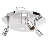 GU10 Household Ceiling Lamp 3 Heads Round Ceiling Lamp Modern Ceiling Light for Bedroom Living Room 85‑265V In Australia - Darrahopens