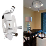 GU10 Household Ceiling Lamp 3 Heads Round Ceiling Lamp Modern Ceiling Light for Bedroom Living Room 85‑265V
