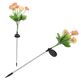 2 Pcs Solar Garden Lights LED Solar Flower Lights for Garden Patio Lawn Yard Pathway