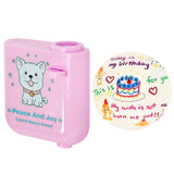 Happy Birthday Projector Mini Birthday Projection Lamp Portable Kids Projection Light for HouseholdRound 1 Pink In Australia - Darrahopens