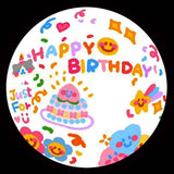 Happy Birthday Projector Mini Birthday Projection Lamp Portable Kids Projection Light for HouseholdRound 3 Pink In Australia - Darrahopens