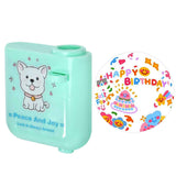 Happy Birthday Projector Mini Birthday Projection Lamp Portable Kids Projection Light for HouseholdRound 3 Green In Australia - Darrahopens