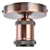 Vintage E26 E27 Lamp Socket Ceiling Lamp Holder with Accessories for Kitchen Bedroom Living Room 100‑240VAntique Red