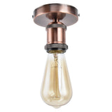 Vintage E26 E27 Lamp Socket Ceiling Lamp Holder with Accessories for Kitchen Bedroom Living Room 100‑240VAntique Red